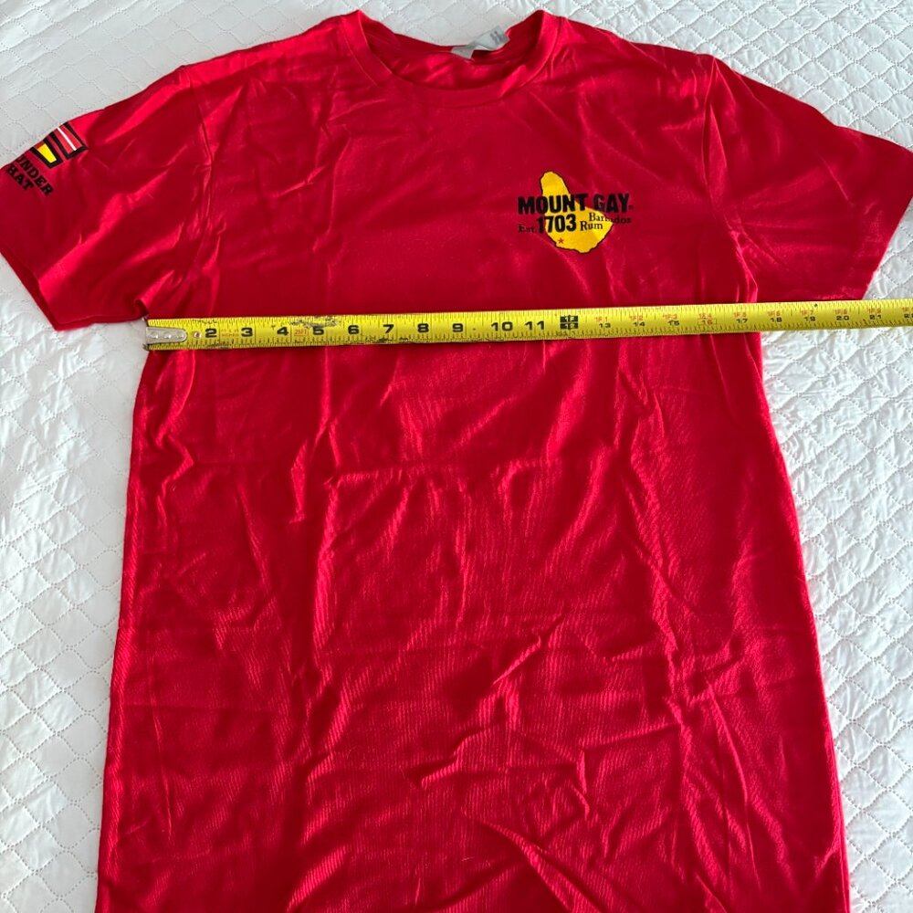 NEW Mount Gay Rum Red T-Shirt Mens Size Small